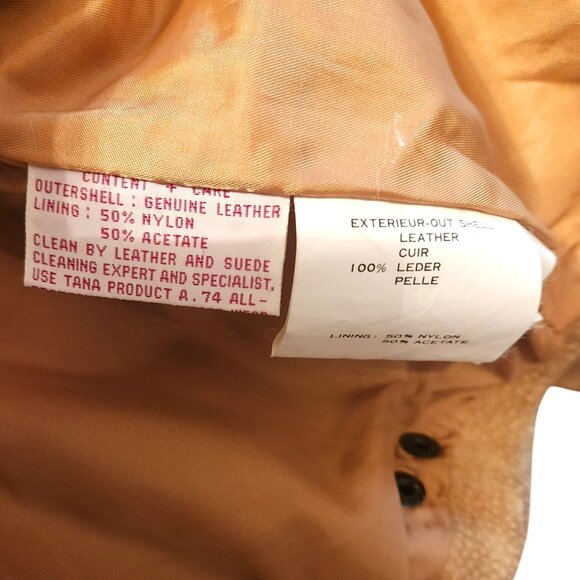 Vintage Men's M Julian Suede Fringe Concho Western Motorcycle Tan Jacket Sz 16 - Picture 14 of 16